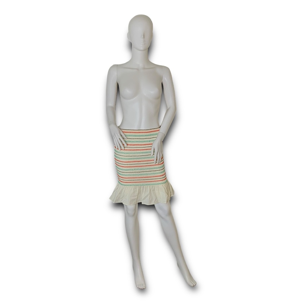 OPENING CEREMONY Smocked Skirt In White